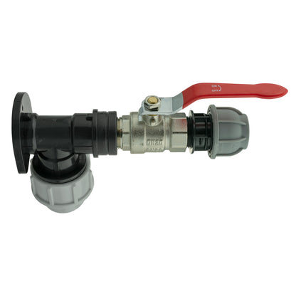 25mm MDPE Wall Kit – Lever Valve & 20mm MDPE Straight