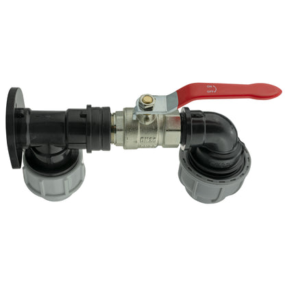 25mm MDPE Wall Kit – Lever Valve & 32mm MDPE Elbow