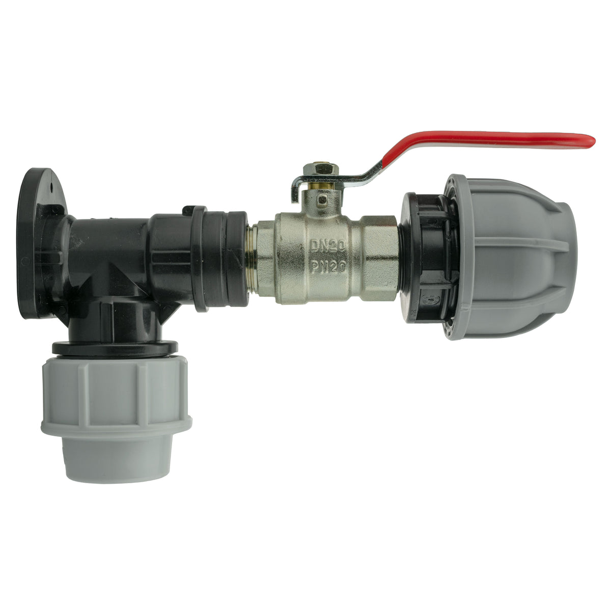 32mm MDPE Wall Kit – Valve & 32mm MDPE Straight