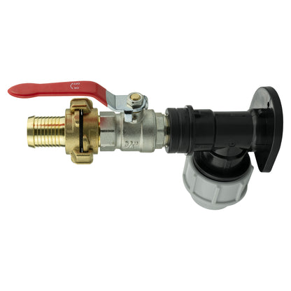 32mm MDPE Wall Kit – Lever Valve & 1″ Claw Hose Tail