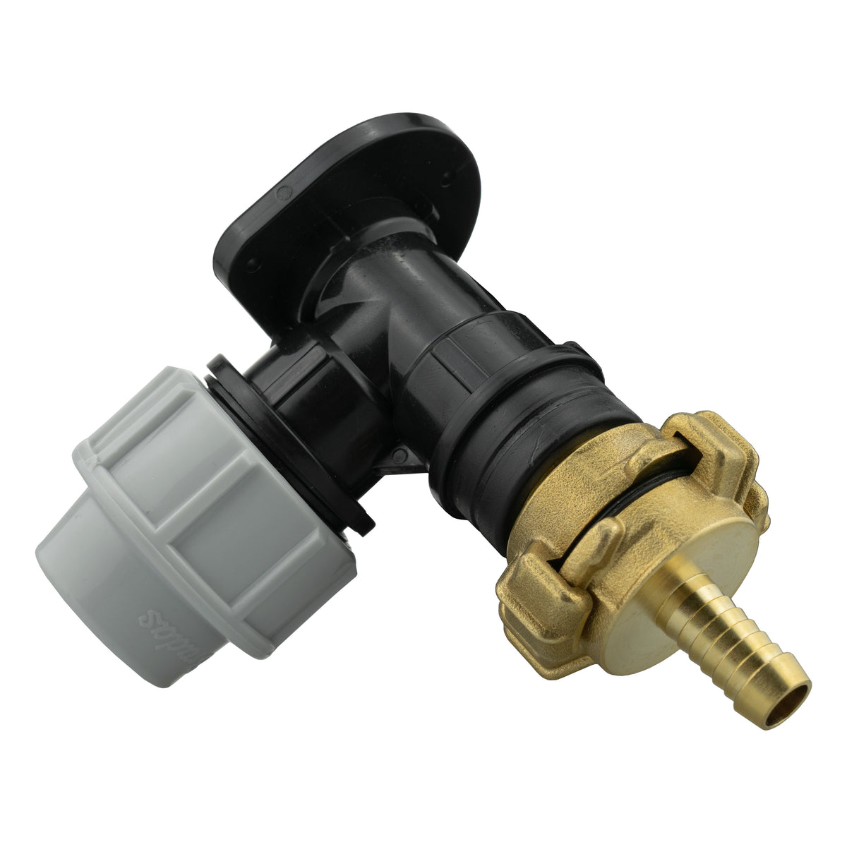 25mm MDPE Wall Kit – 13mm Claw-Coupling Hose Tail