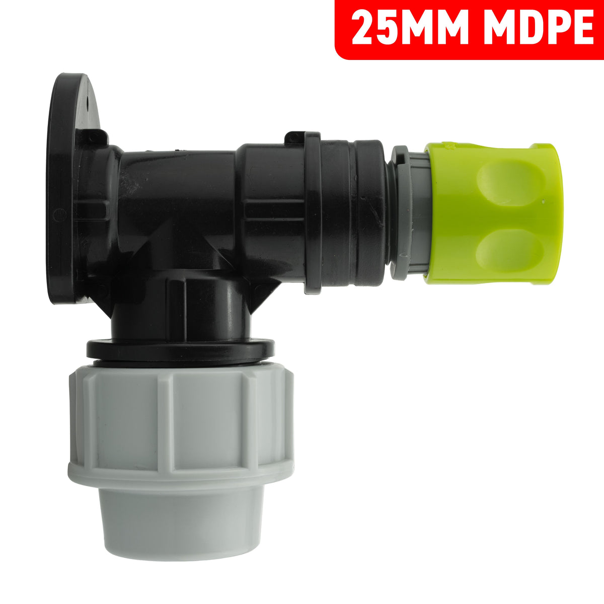 25mm MDPE Wall Kit – Female Quick-Connect Outlet