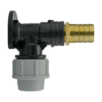 25mm MDPE Wall Kit – 25mm Brass Hose Barb
