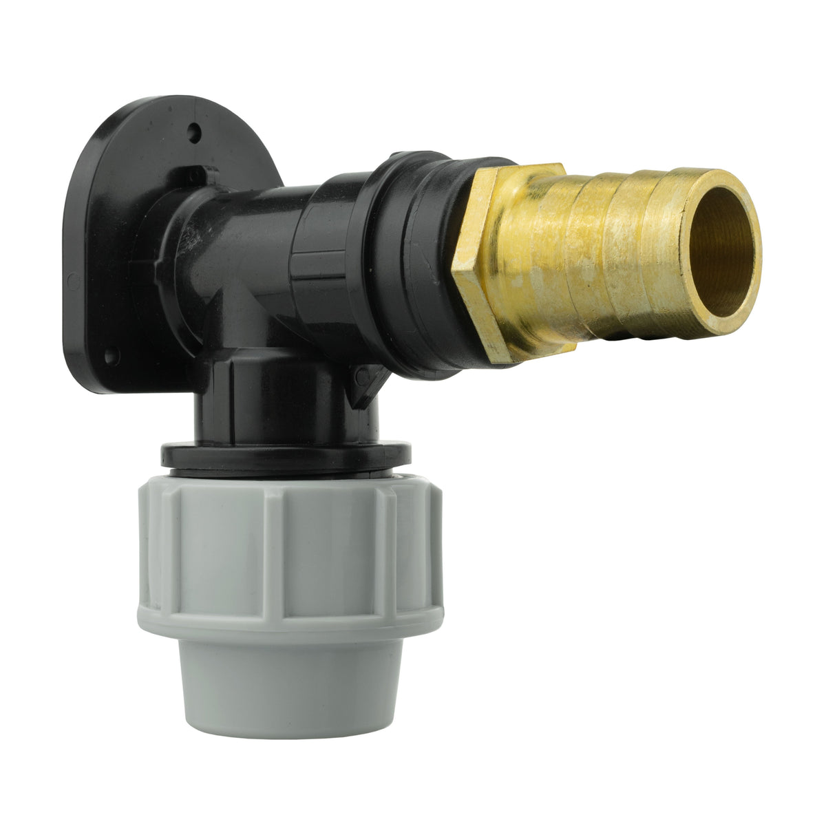 32mm MDPE Wall Kit – 25mm Brass Hose Tail