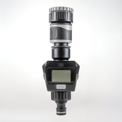 Digital Garden Water Flow Meter – Grey, BSP & Quick Adapters