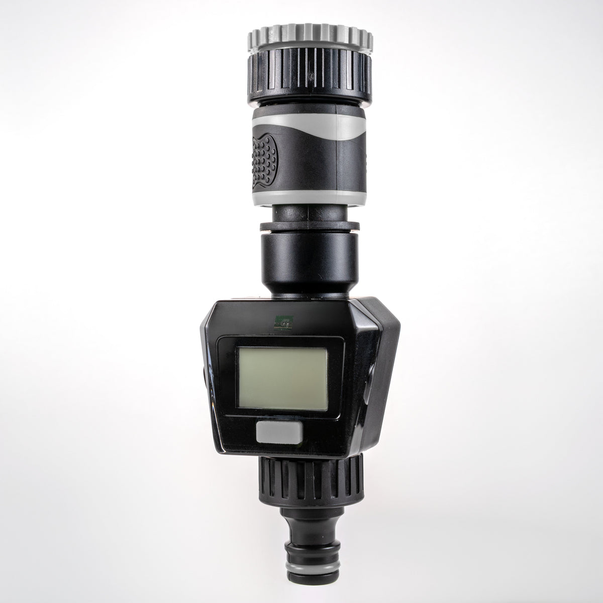 Digital Garden Water Flow Meter – Grey, BSP & Quick Adapters