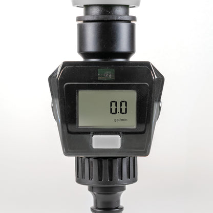 Digital Garden Water Flow Meter – Grey, BSP & Quick Adapters