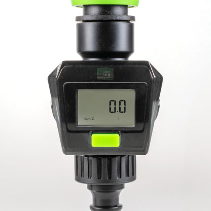 Water Flow Meter with Quick Connect Outlet (Green)