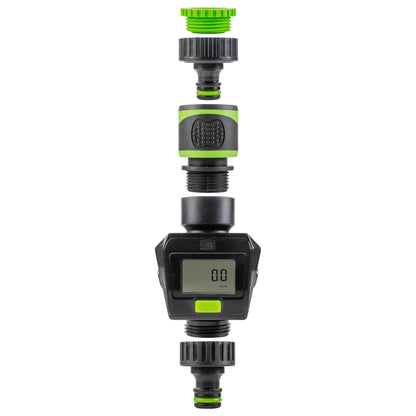 Water Flow Meter with Quick Connect Outlet (Green)