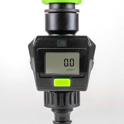 Water Flow Meter with Quick Connect Outlet (Green)