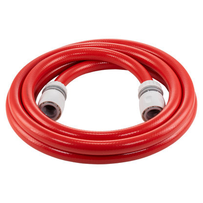 Red Reinforced ½″ Water Hose Kit with 2 Quick Connectors