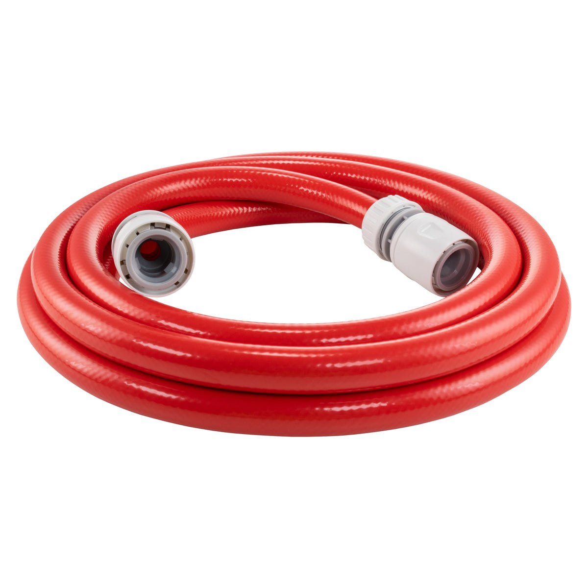 Red Reinforced ½″ Water Hose Kit with 2 Quick Connectors
