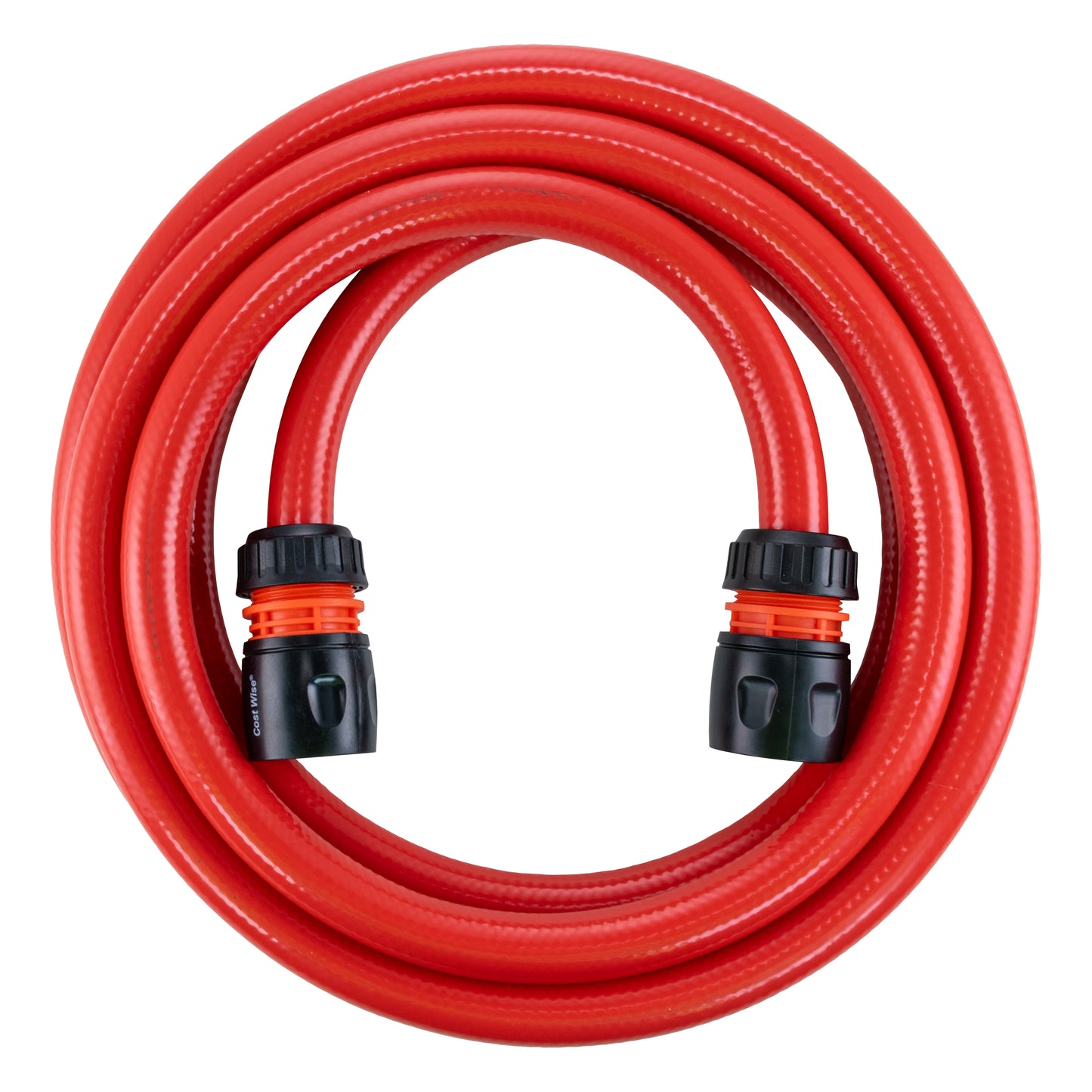 Red Water Hose Pipe with Black Hose Connectors