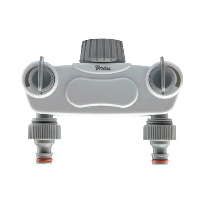 White Line 2-Way Tap Splitter – 1″/¾″ BSP, Individual Valves