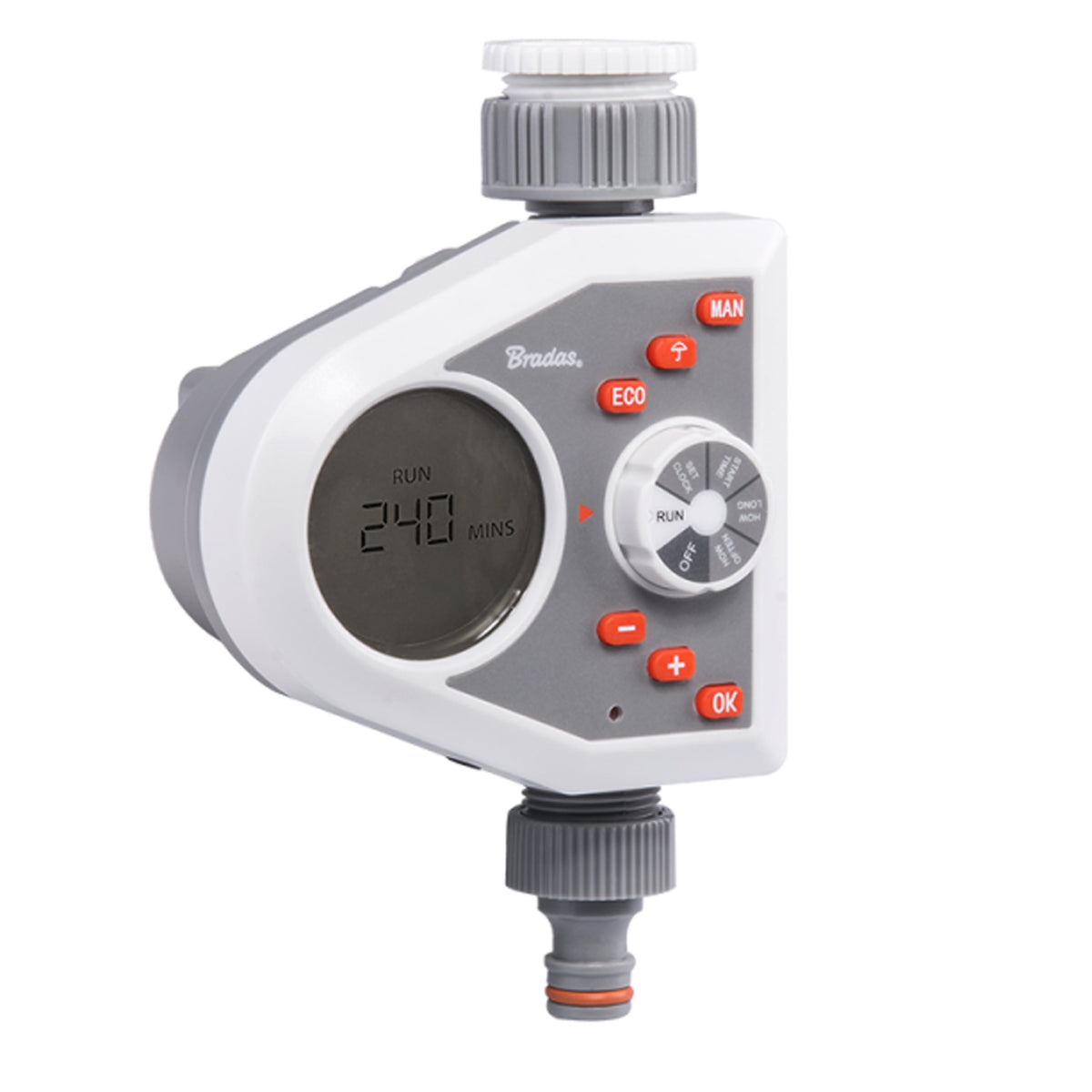 White Line 1-Zone Electronic Water Timer – LCD, 1–240 Minutes