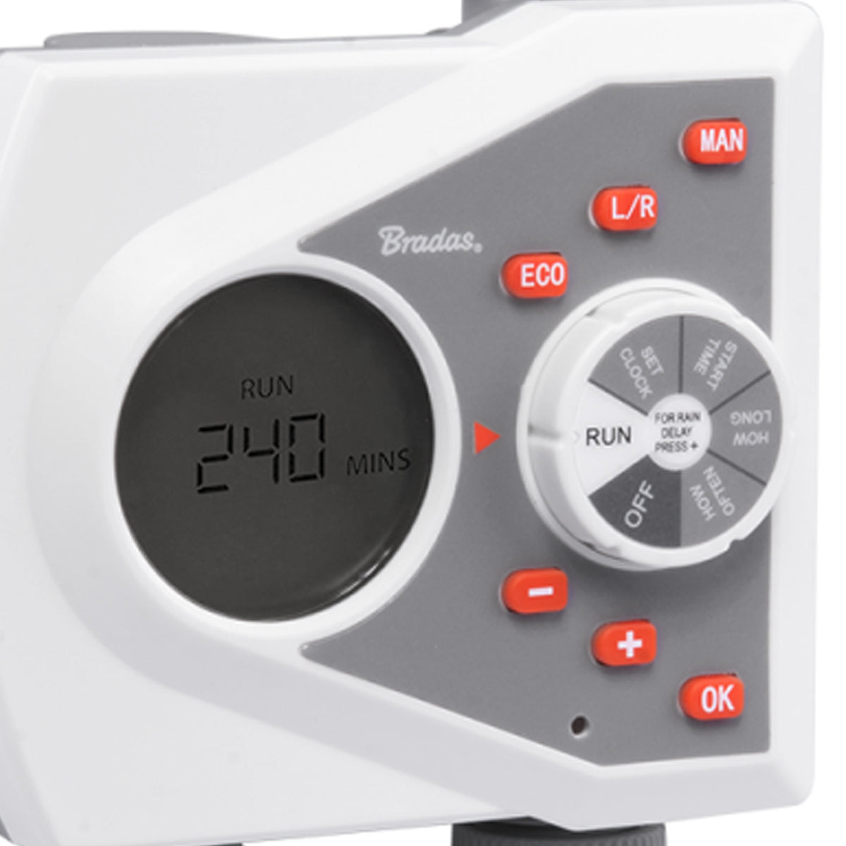 White Line 2-Zone Electronic Water Timer – LCD, 1–240 Minutes