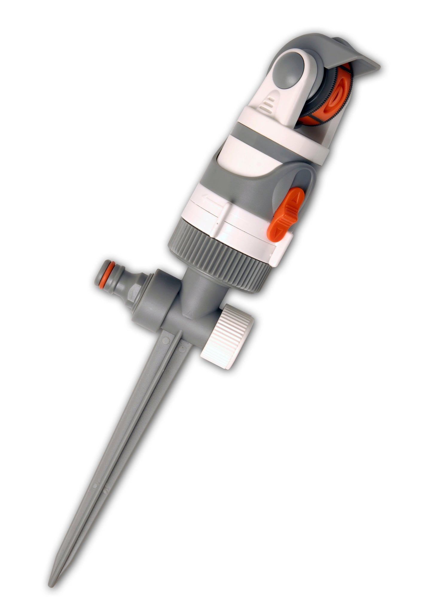 4-Pattern Gear Drive Sprinkler (White/Grey)