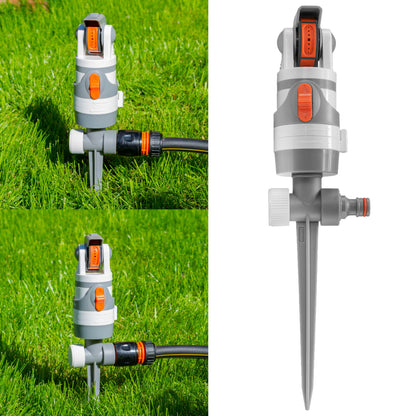 4-Pattern Gear Drive Sprinkler (White/Grey)