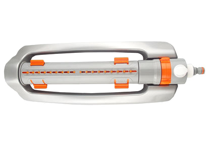 White Line Metal Oscillating Sprinkler – Adjustable Width & Range