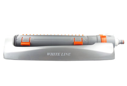 White Line Metal Oscillating Sprinkler – Adjustable Width & Range