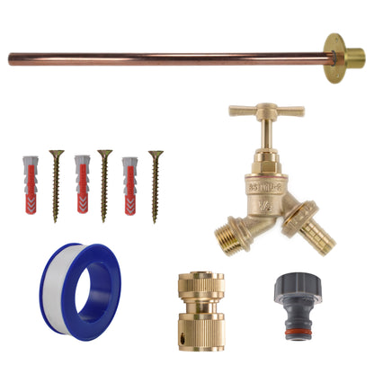 Brass Barbed Bib Tap BASIC Connection Kit