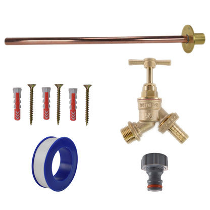 Brass Barbed Bib Tap BASIC Connection Kit