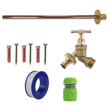 Brass Quick-Connect Bib Tap Kit – Basic Mounting