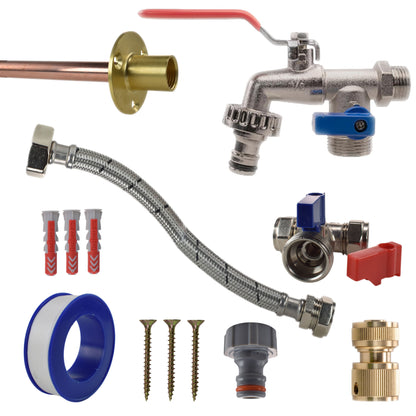 Double-Lever Garden Tap Kit – Compression Tee