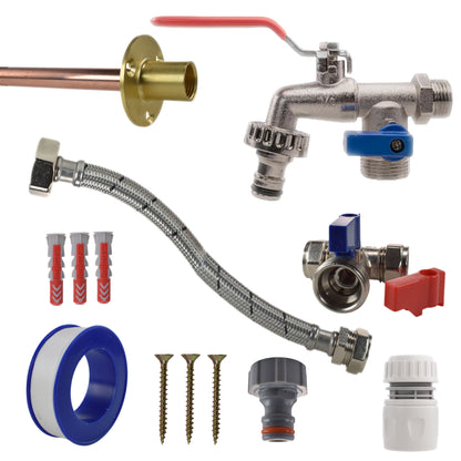 Double-Lever Garden Tap Kit – Compression Tee