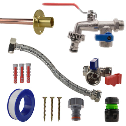 Double-Lever Garden Tap Kit – Compression Tee