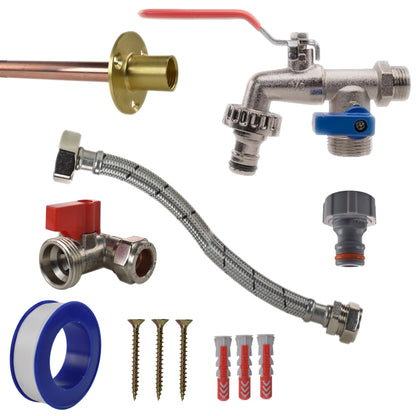 Double-Lever Garden Tap Kit – Compression Tee