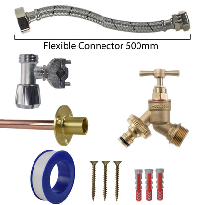 Brass Quick-Connect Bib Tap Kit – Self-Cut Supply