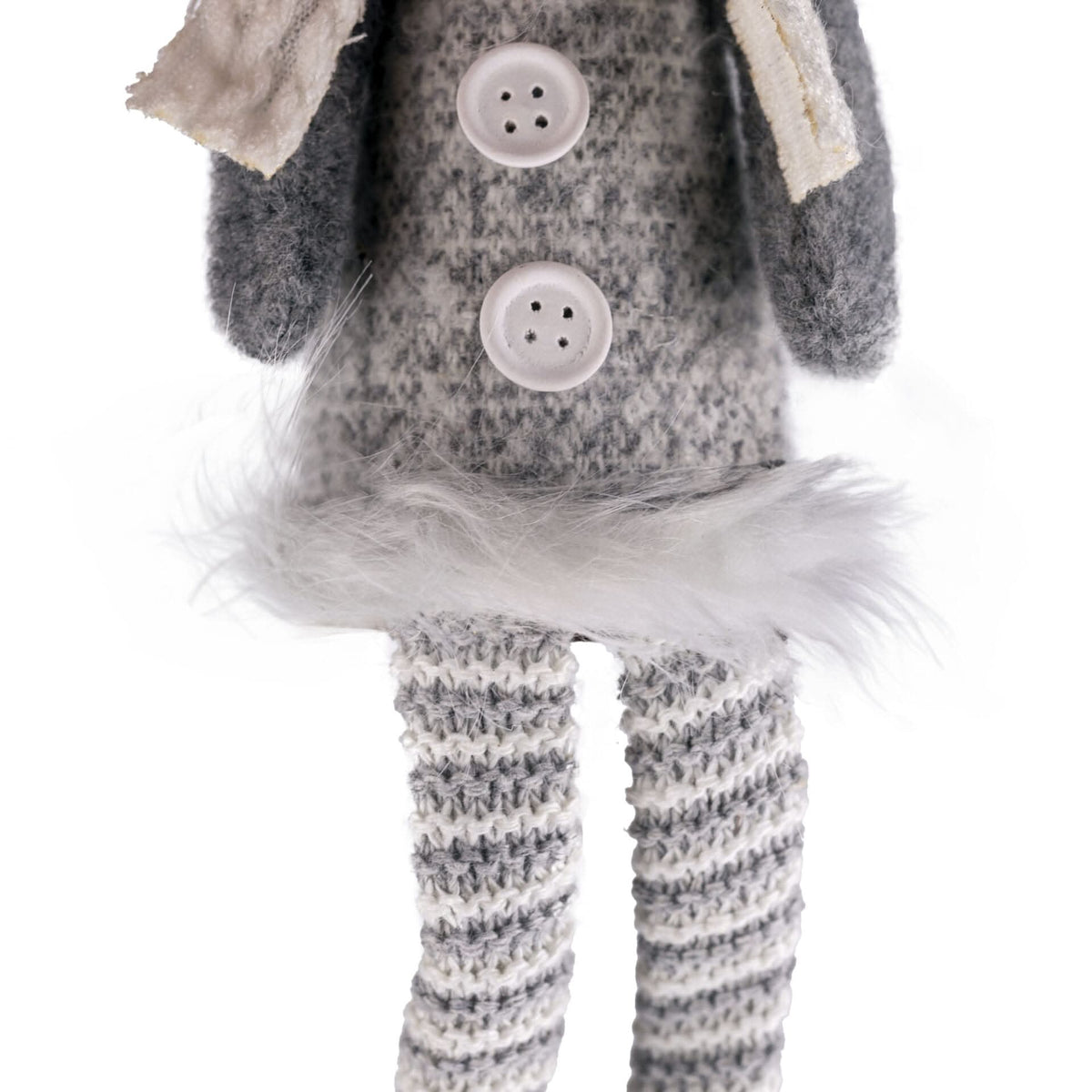 Silver Mouse with Dangly Legs Xmas Ornament