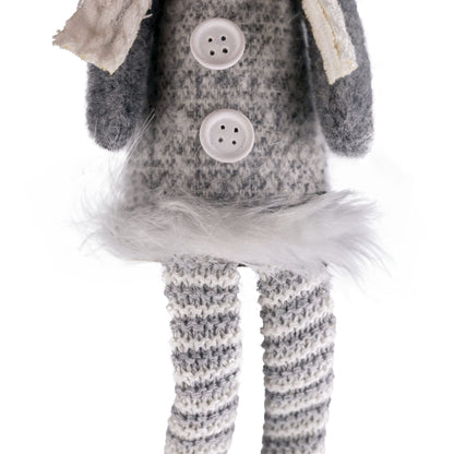 Silver Mouse with Dangly Legs Xmas Ornament
