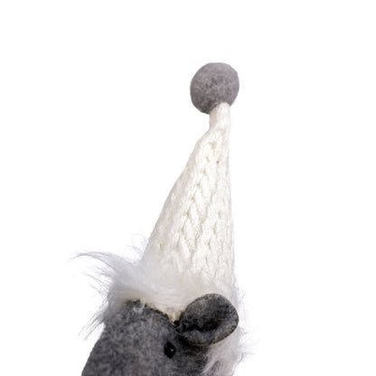 Silver Mouse with Dangly Legs Xmas Ornament