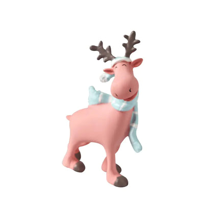 Nordic Elk Decorative Resin Figurine – Pastel Home Ornament