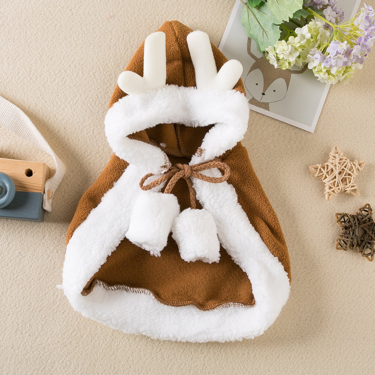 Pets Christmas Cloak Santa or Reindeer Design