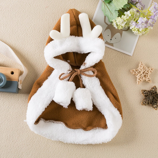Pets Christmas Cloak Santa or Reindeer Design