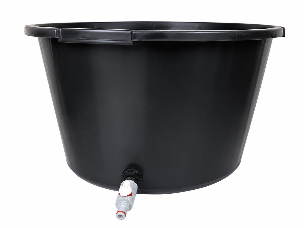 65L Round Dog Washing Tub with Fitted Drain Valve