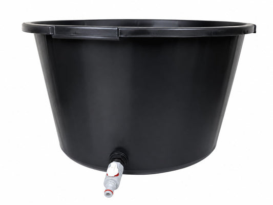 65L Round Dog Washing Tub with Fitted Drain Valve