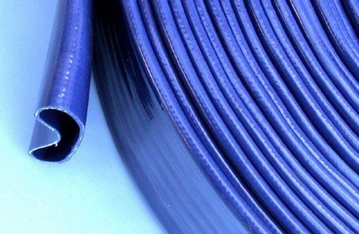 1″ Blue PVC Layflat Water Hose – 50m or 100m