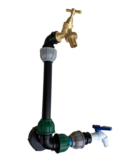 IBC 25cm Side-Outlet Riser Kit – Tap Style Options