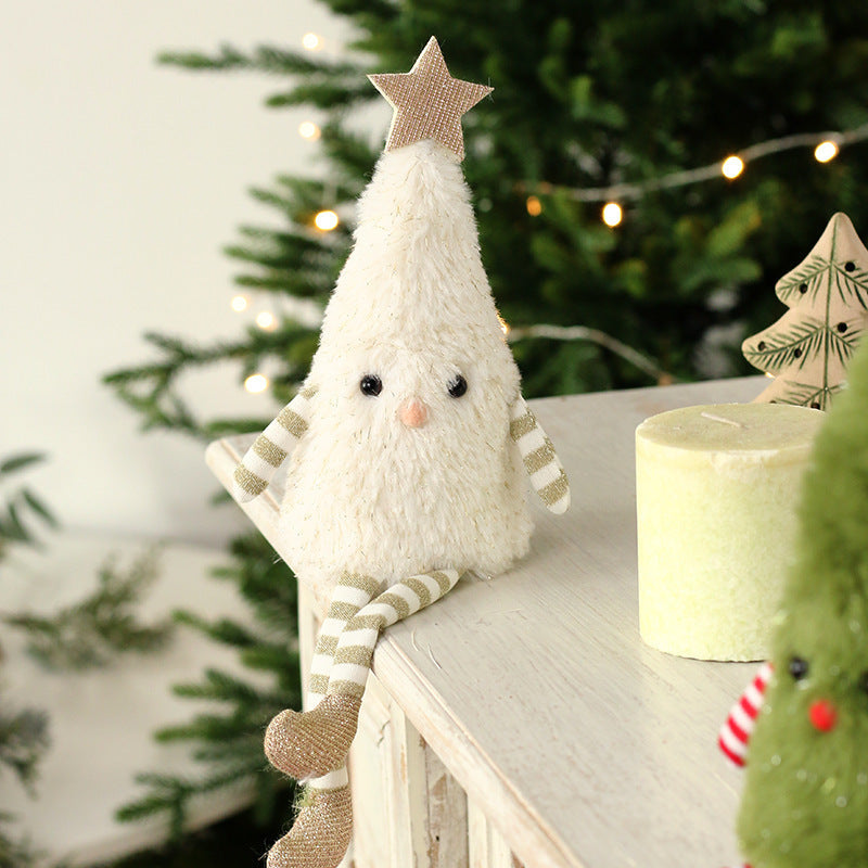 Christmas Decorations Cute Plush Tree Ornaments