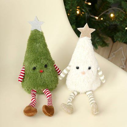 Christmas Decorations Cute Plush Tree Ornaments