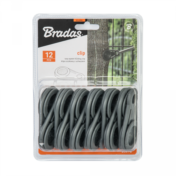 Grey Round Tarpaulin Clips – Pack of 12 or 500