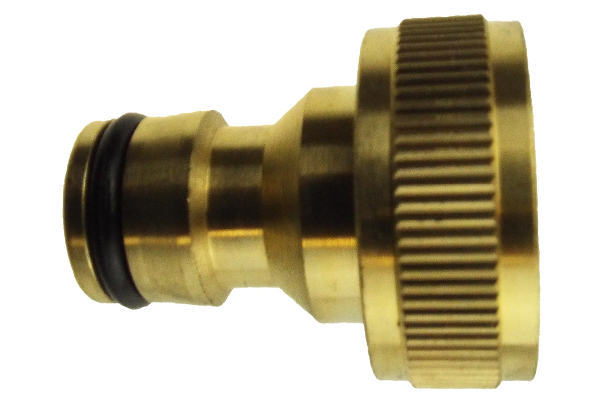 1″ BSP Female to Male Snap-On Tap Adapter – Brass