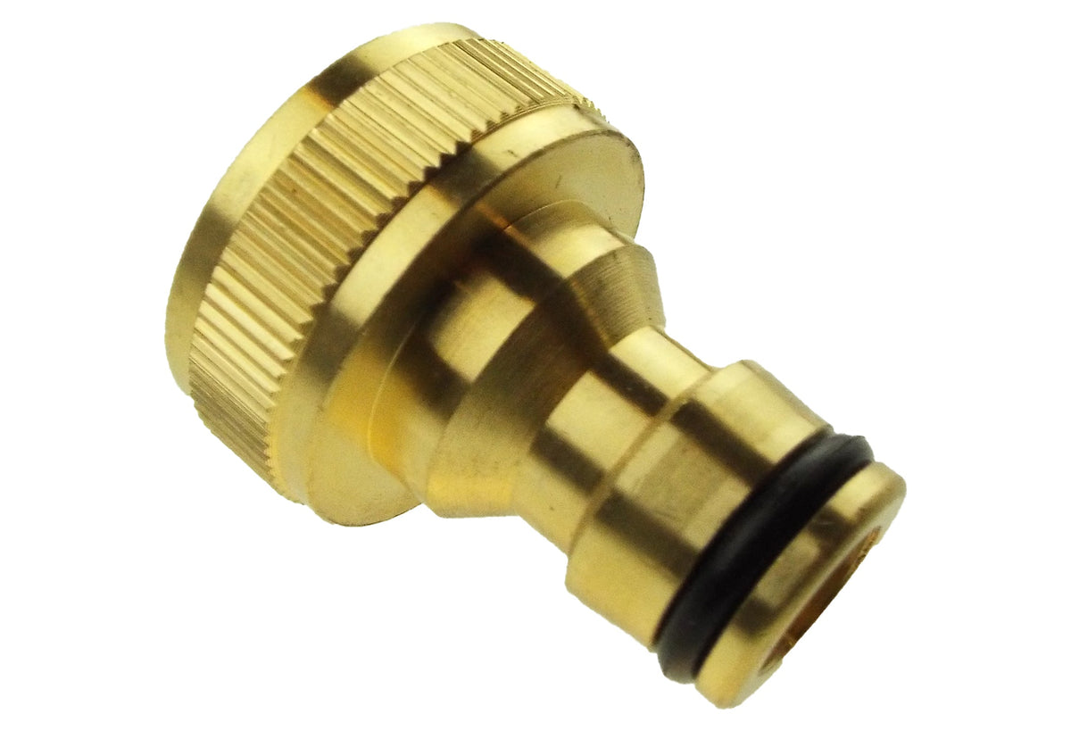 ¾″ BSP Female Tap Adapter with Male Quick Plug – Brass