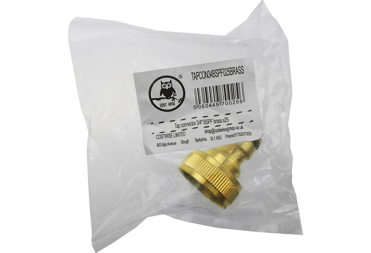 ¾″ BSP Female Tap Adapter with Male Quick Plug – Brass