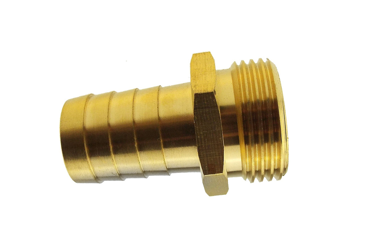 Brass Hose Tail Adapter – 38mm Barb × 1½″ BSP Male