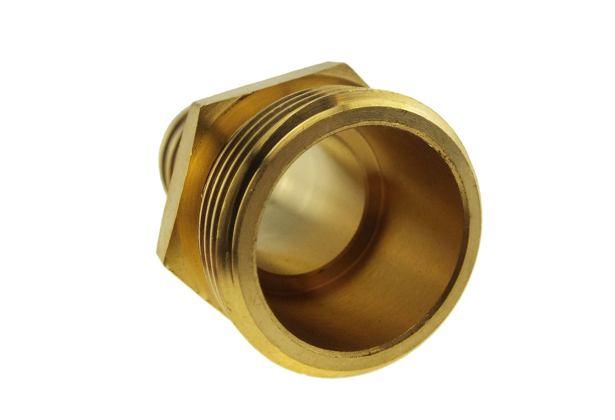 Brass Hose Tail Adapter – 38mm Barb × 1½″ BSP Male